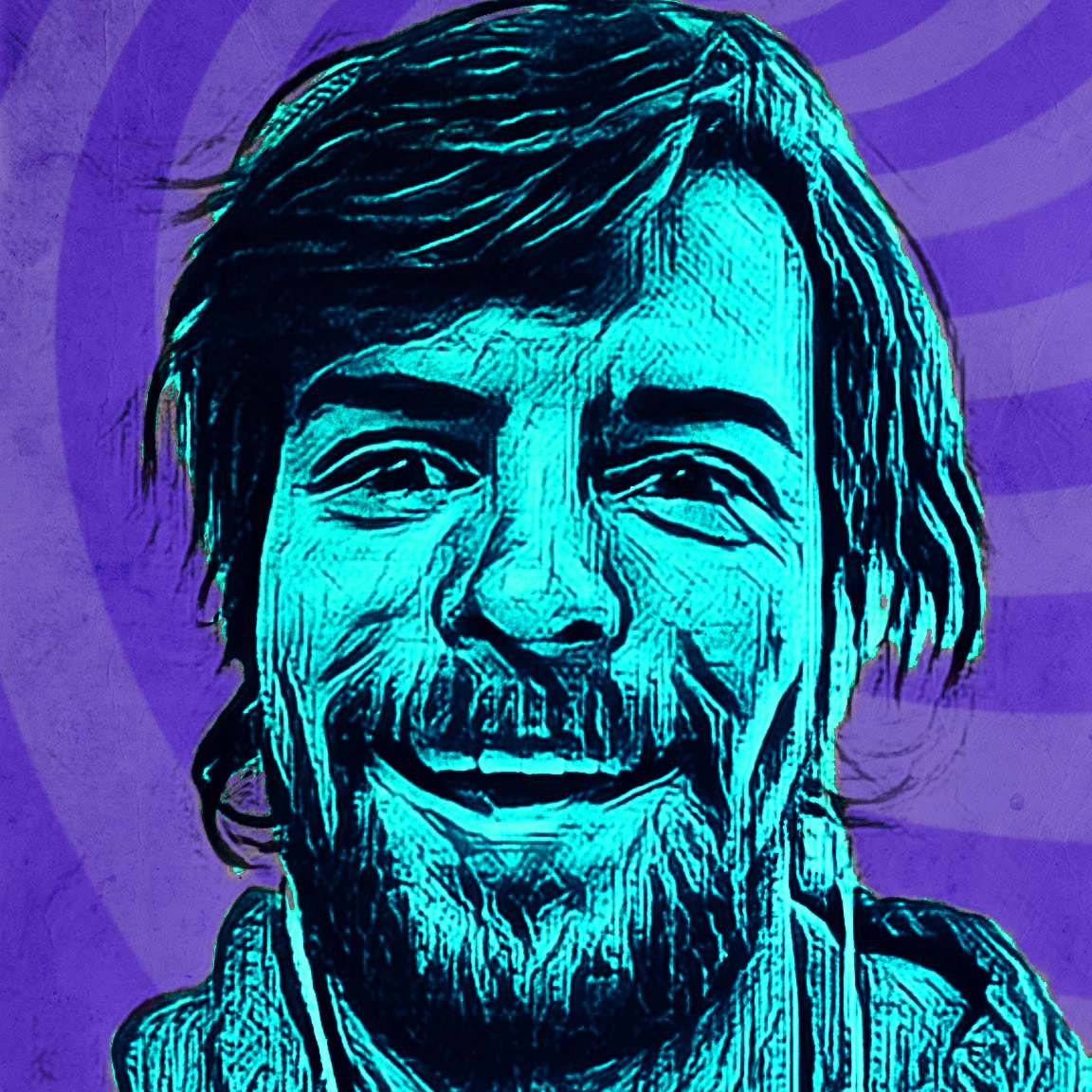 Illustrated headshot of Alex